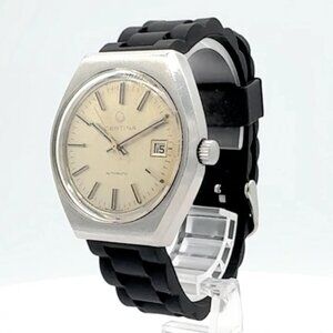 Vintage Certina Date Men's Automatic Wristwatch ETA 2783 Swiss Stainless Steel